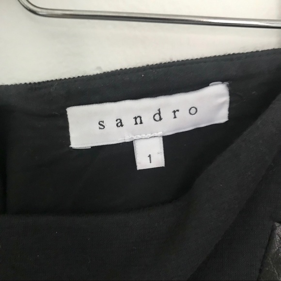 Sandro Fitted Wool Mini Skirt - Picture 4 of 5